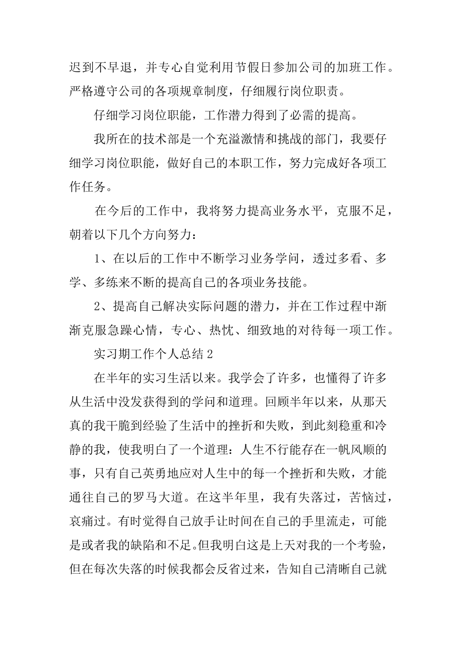 实习期工作个人总结精选.docx_第2页