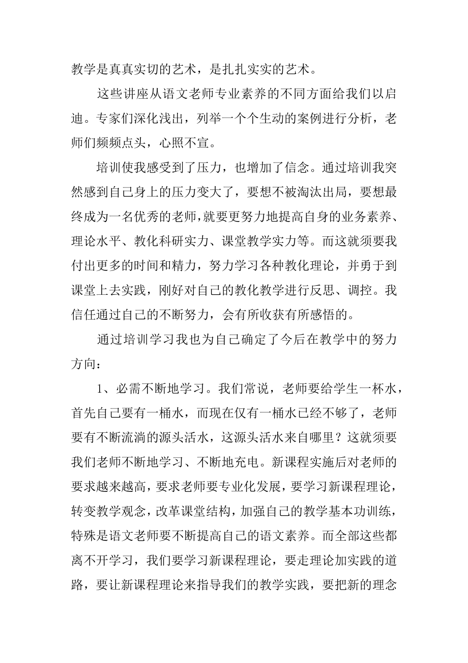 小学教师专业素养提升培训心得体会精品.docx_第2页