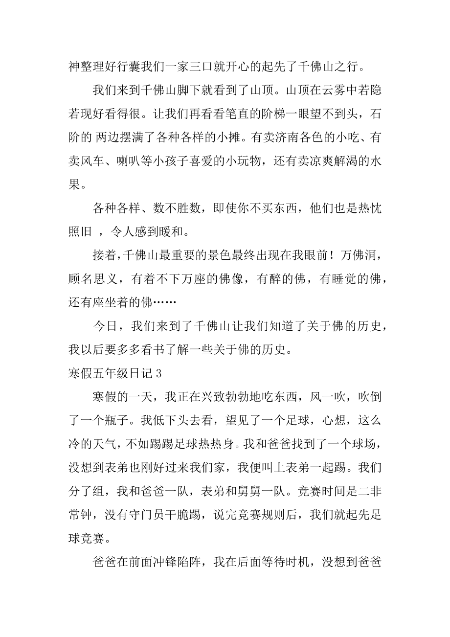 寒假五年级日记优质.docx_第2页