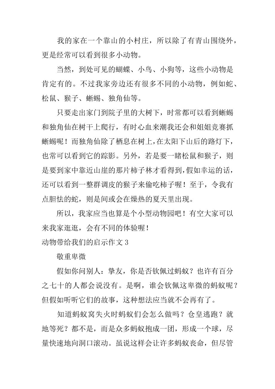 动物带给我们的启示作文最新.docx_第2页