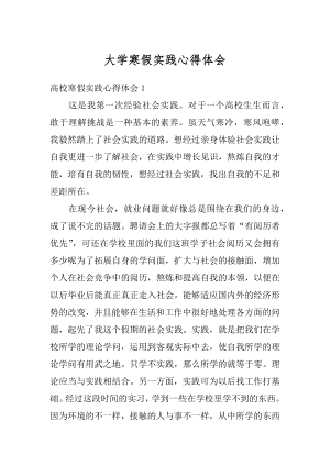 大学寒假实践心得体会精编.docx