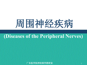 《周围神经疾病》PPT课件.ppt