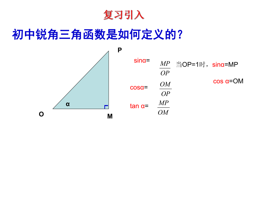 单位圆与三角函数线ppt课件.ppt_第2页