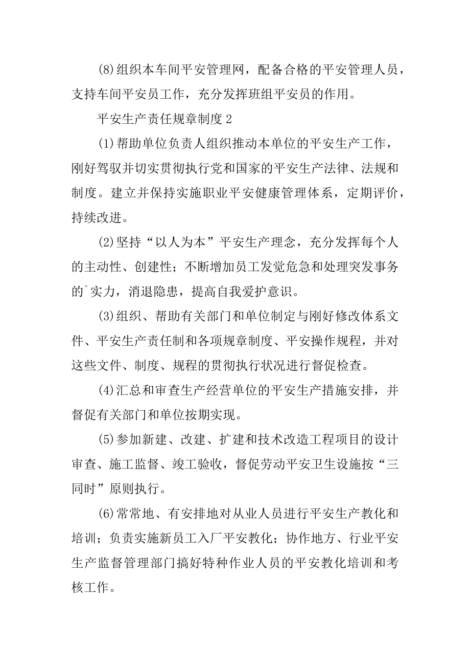 安全生产责任规章制度最新.docx_第2页