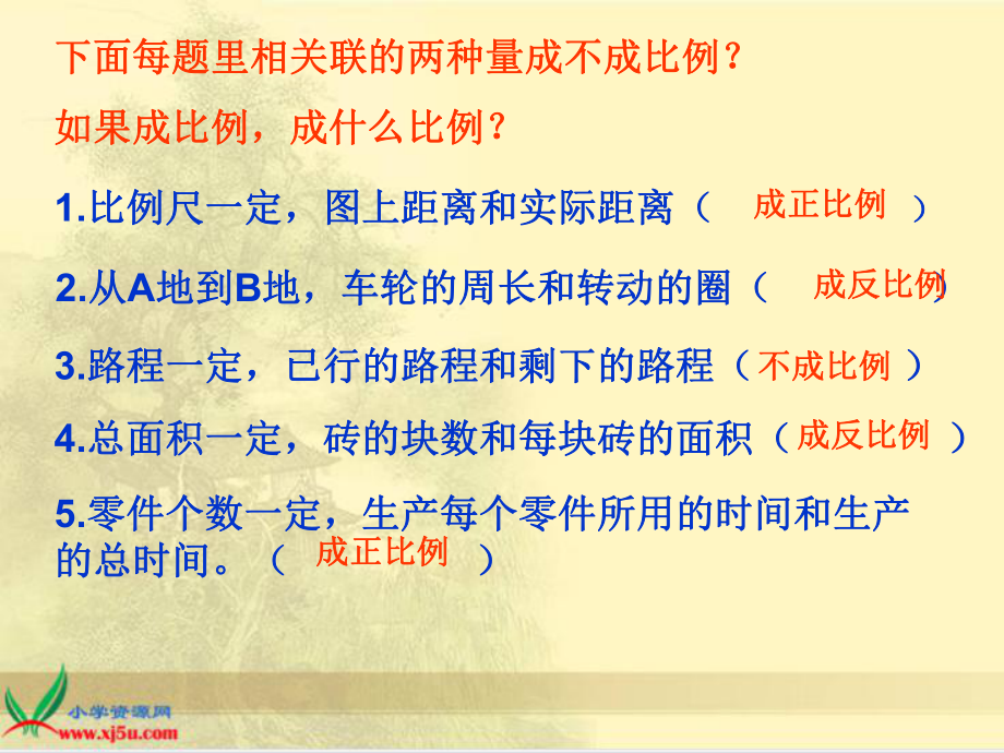 最新北师大版六年级数学总复习《正反比例应用题复习》课件1精品课件.ppt_第2页