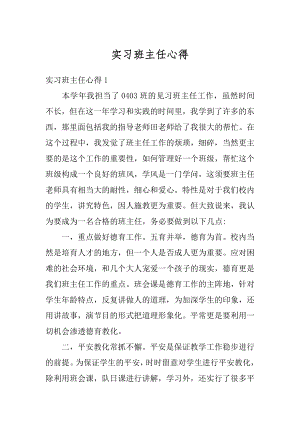 实习班主任心得优质.docx