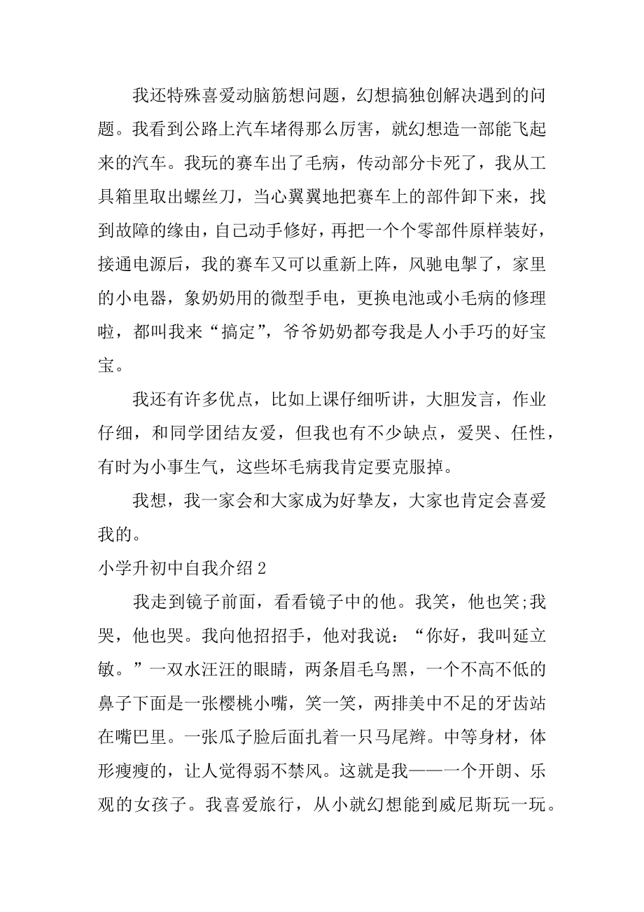 小学升初中自我介绍范文.docx_第2页