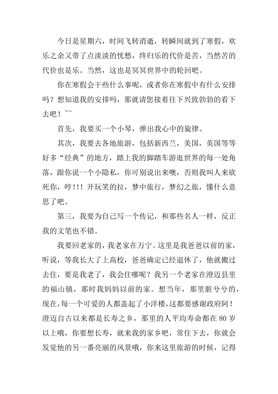 快乐的寒假初中作文精编.docx_第2页