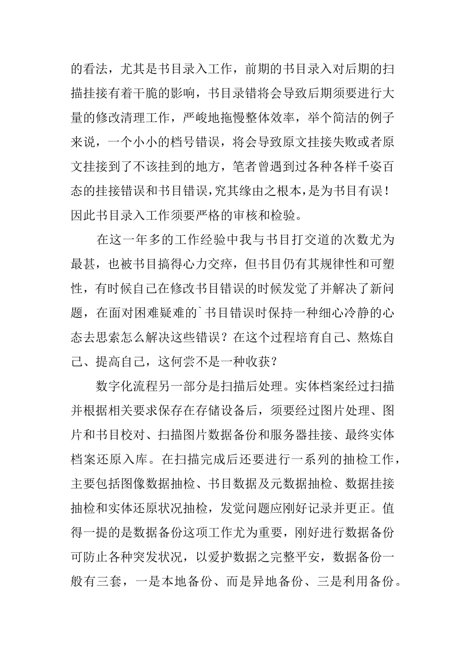 档案数字化工作总结精品.docx_第2页