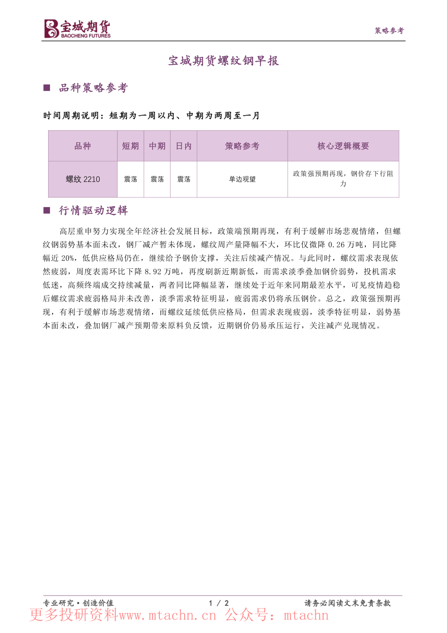 20220623-宝城期货-螺纹钢早报.pdf_第1页