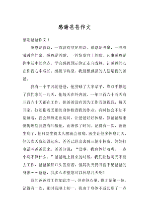 感谢爸爸作文优质.docx