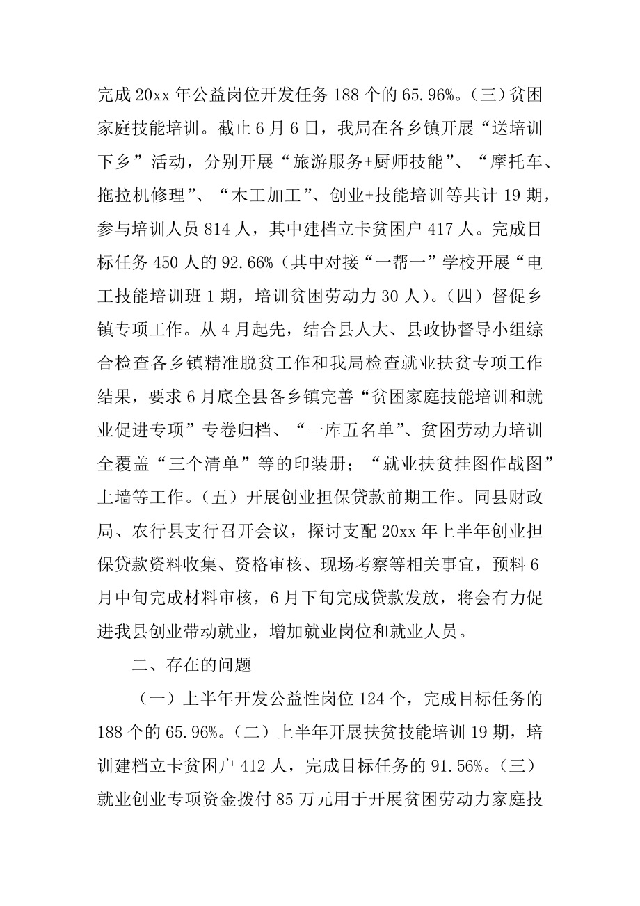 就业促进扶贫工作自查报告精选.docx_第2页