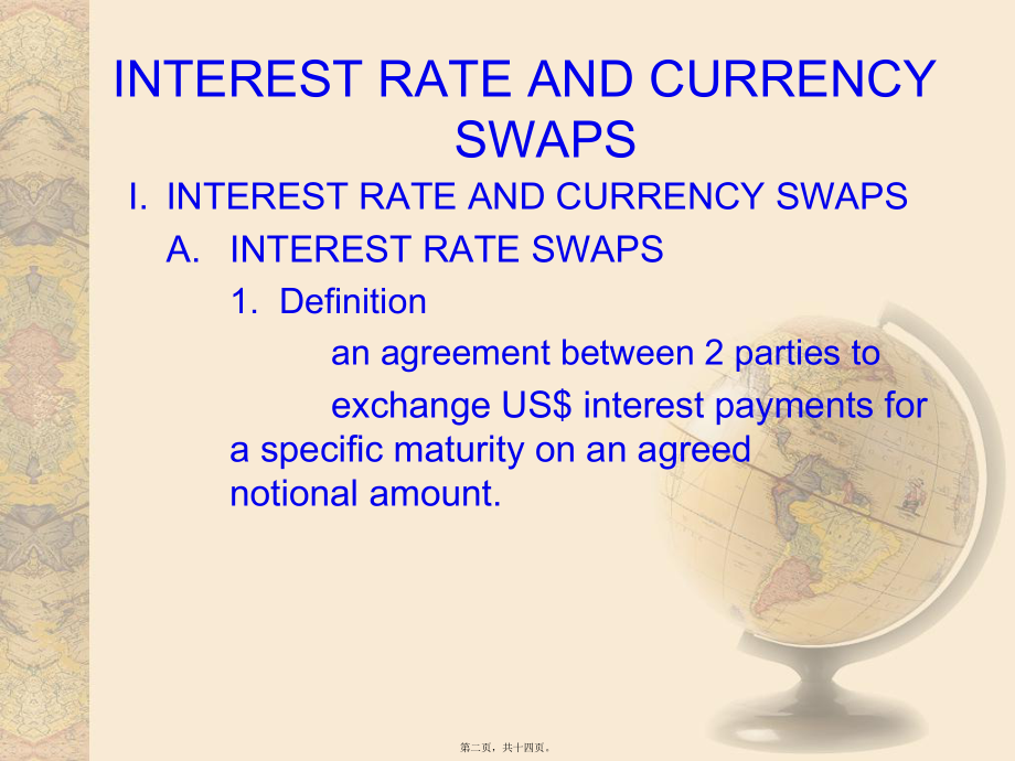 最新multinational financial management（跨国公司财务）ch09 interest rate derivatives and swaps(共14张ppt课件).pptx_第2页