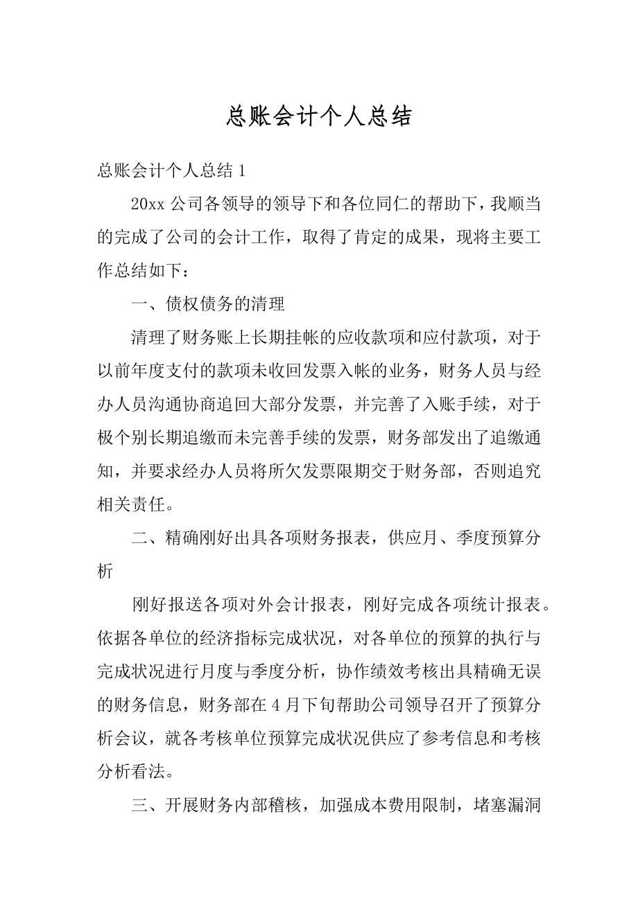 总账会计个人总结最新.docx_第1页