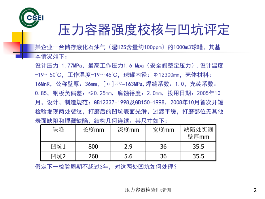 最新压力容器强度校核与凹坑评定PPT课件.ppt_第2页