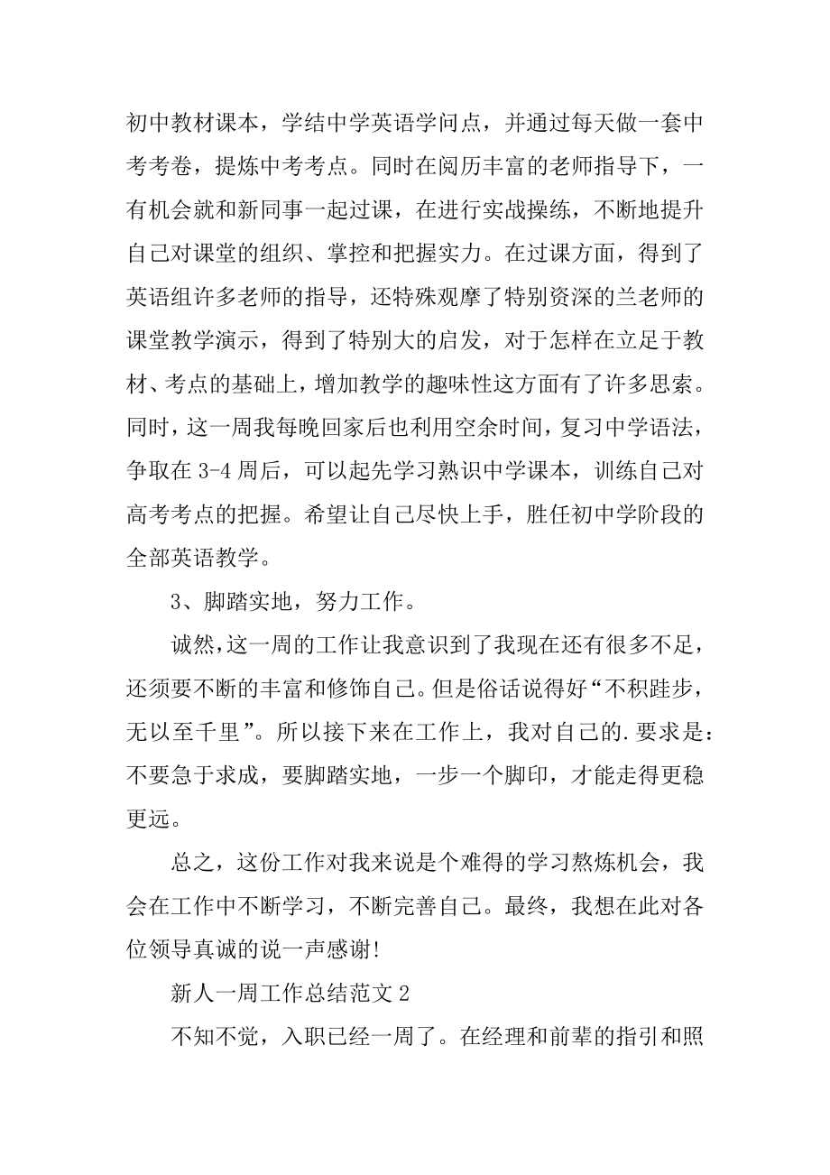 新人一周工作总结优质.docx_第2页