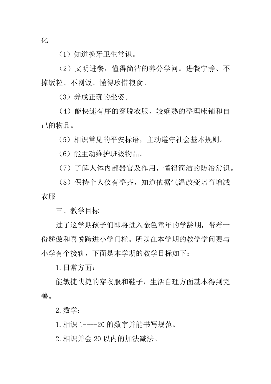 幼儿园大班教师下学期工作计划汇编.docx_第2页