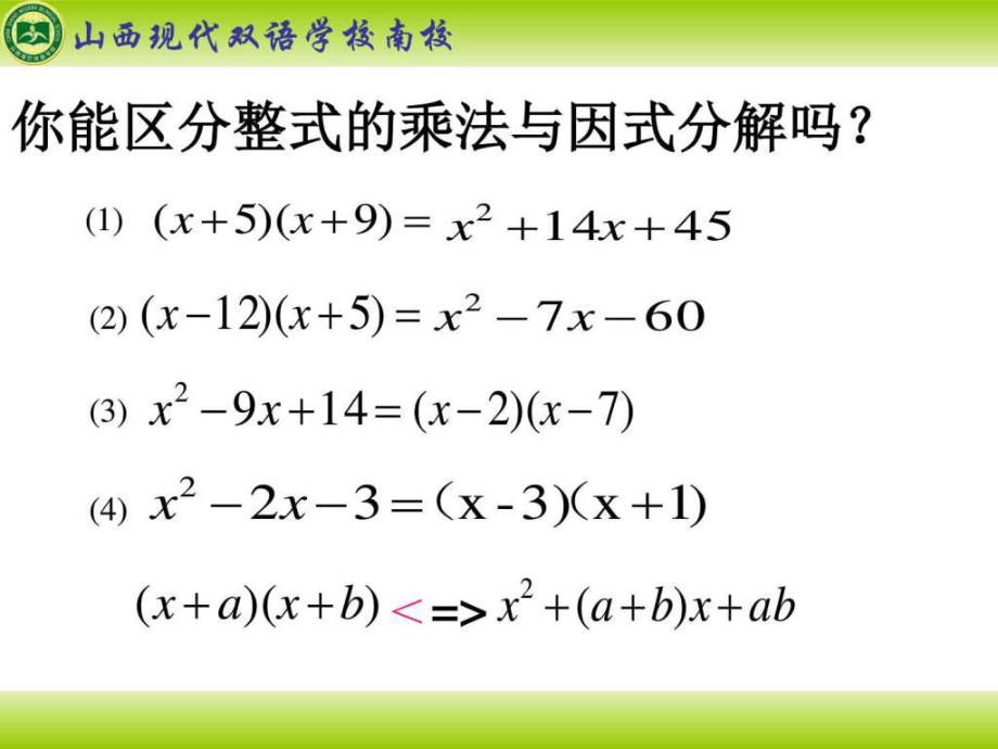 最新十字相乘法 解一元一次方程_图文.ppt精品课件.ppt_第2页