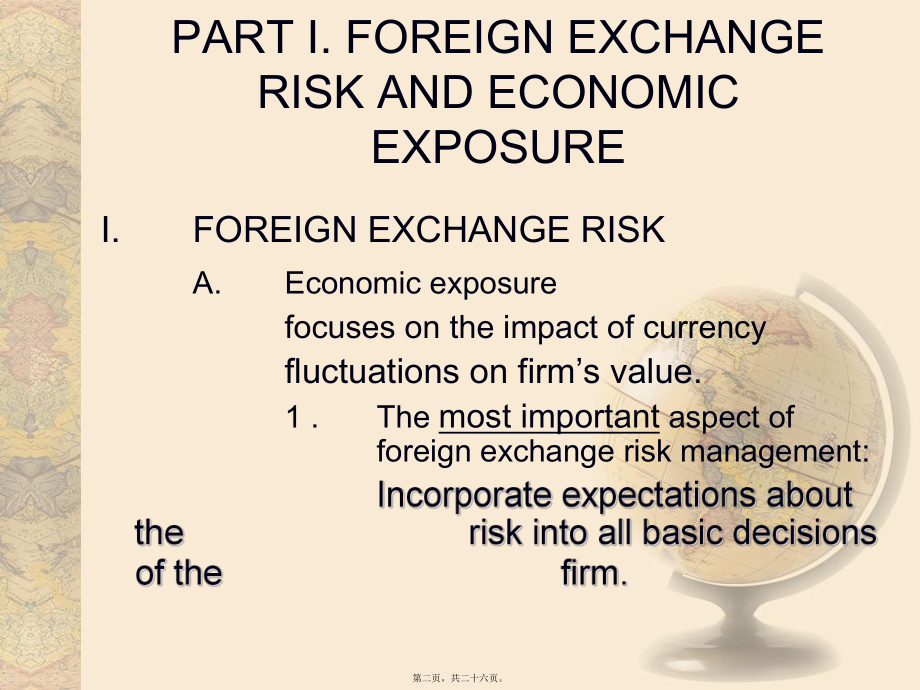 最新multinational financial management（跨国公司财务）ch11 defining foreign exchange risk(共26张ppt课件).pptx_第2页