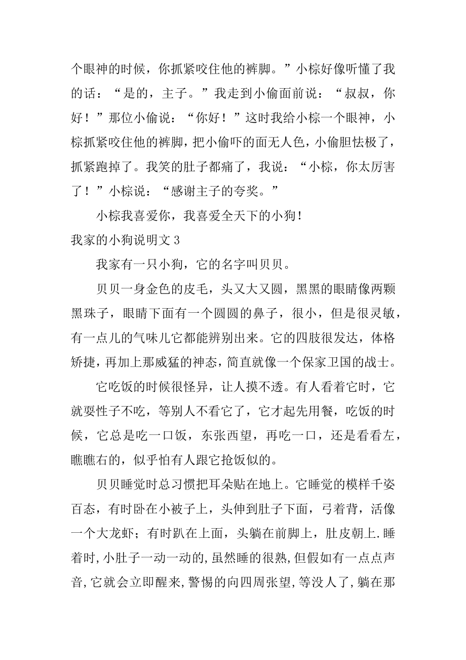 我家的小狗说明文优质.docx_第2页