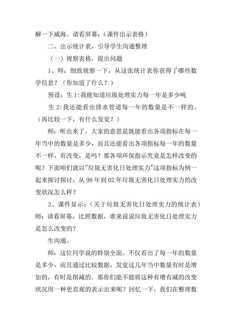 折线统计图说课稿范文.docx_第2页