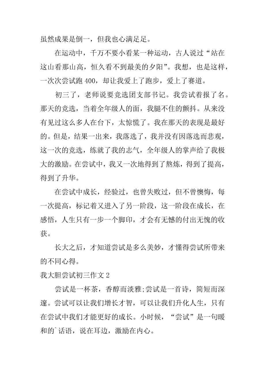 我大胆尝试初三作文精选.docx_第2页