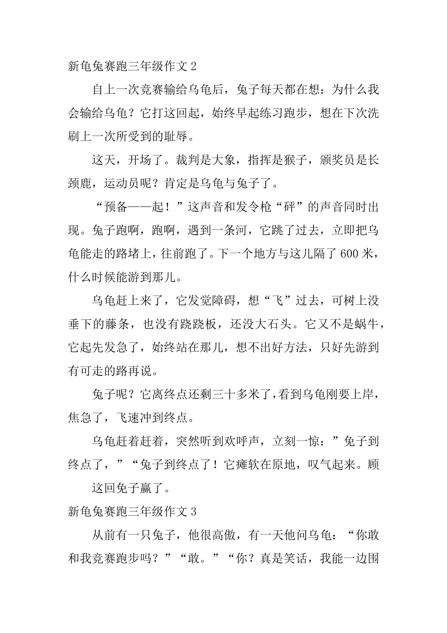 新龟兔赛跑三年级作文范本.docx_第2页