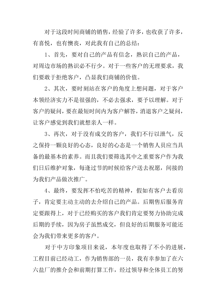 房产销售个人工作总结精编.docx_第2页