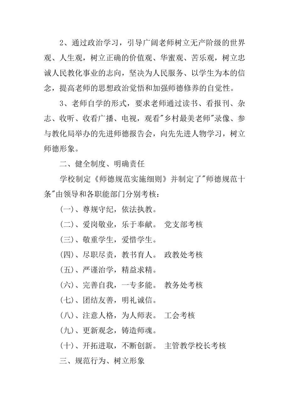 校长师德师风年度工作总结报告优质.docx_第2页