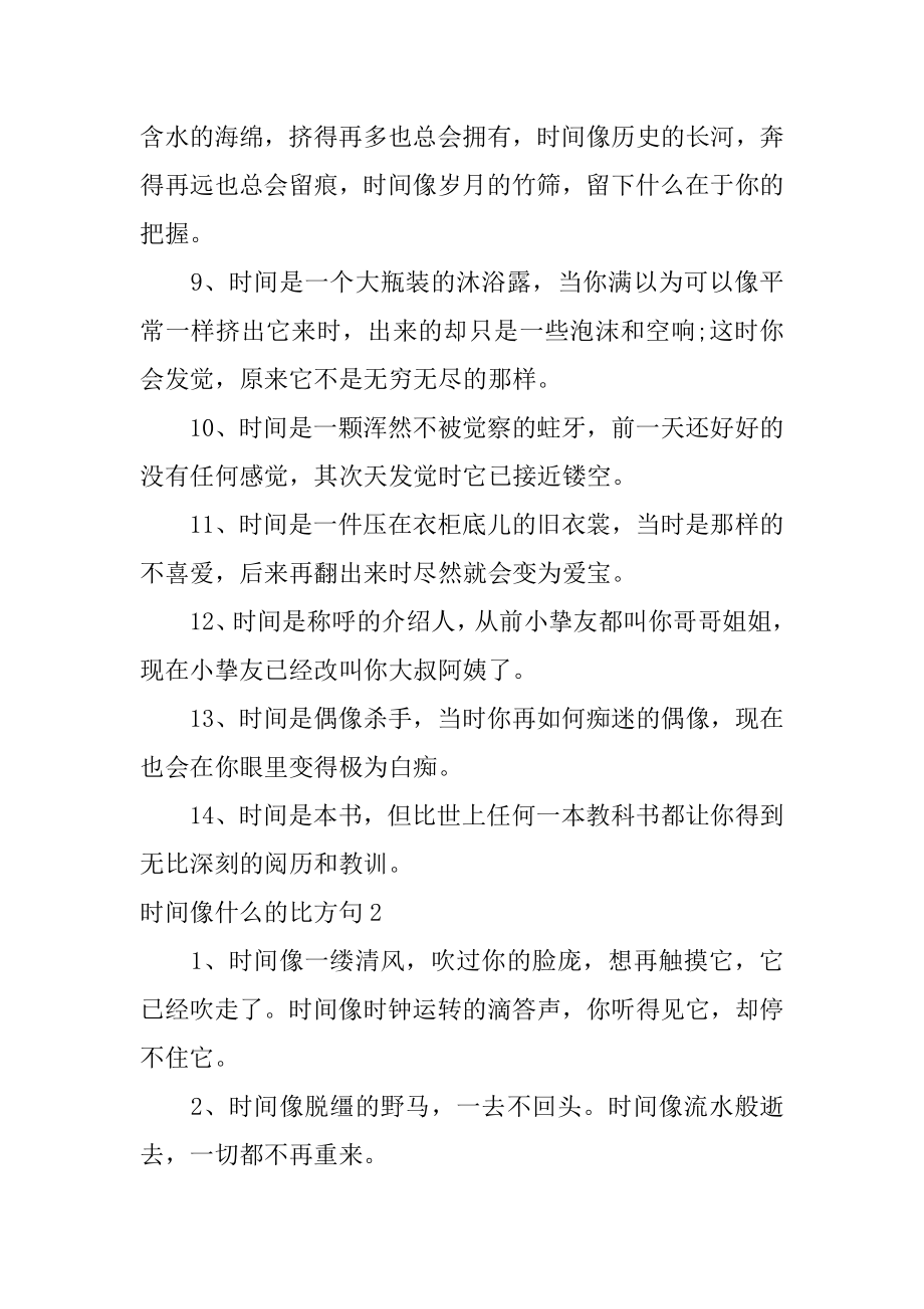 时间像什么的比喻句范例.docx_第2页