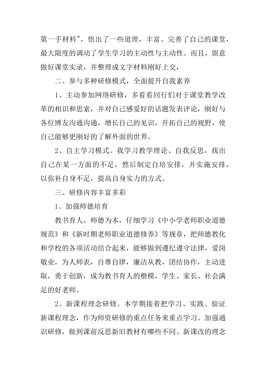 教师校本研修个人总结精品.docx_第2页