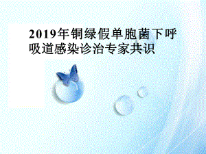 2019铜绿假单胞菌下呼吸道感染诊治专家共识ppt课件.ppt