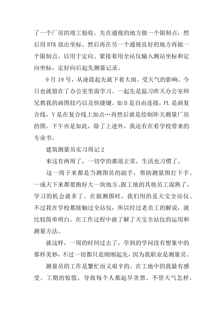 建筑测量员实习周记例文.docx_第2页