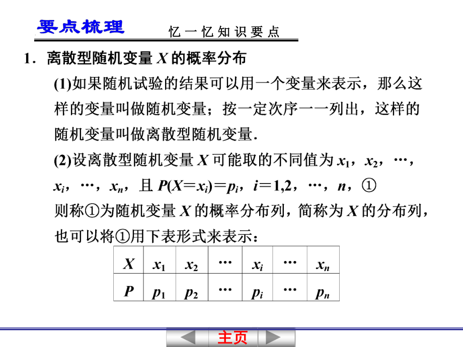 2013届高考数学一轮复习讲义：12[1].4-随机变量及其概率分布ppt课件.ppt_第2页