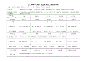 大班下学期第12周周计划表.doc