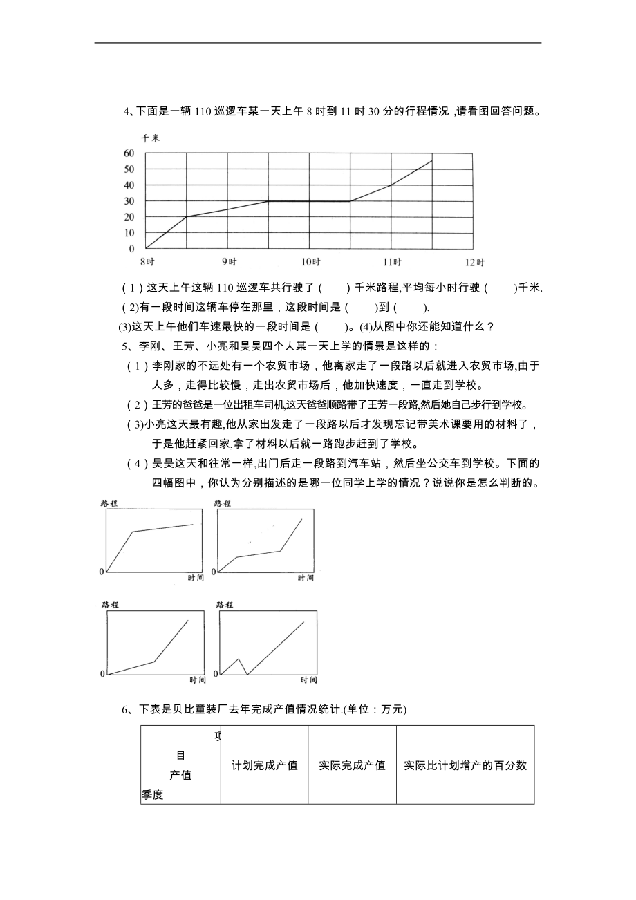 小升初数学总复习试题统计图表.doc_第2页