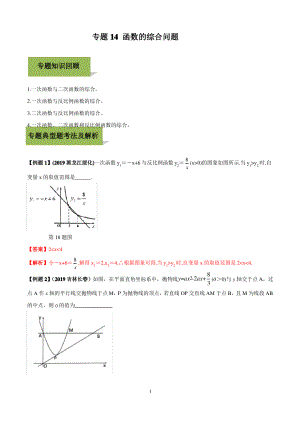 专题14 函数综合题(解析版).pdf