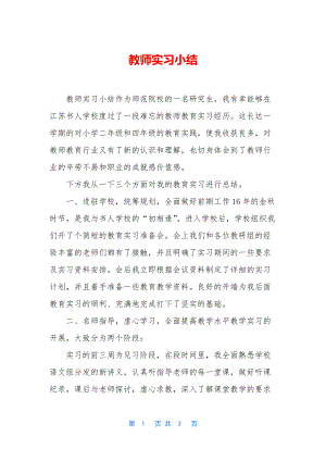 教师实习小结.docx