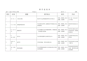 小学一年级美术-(上)教学进度表.doc