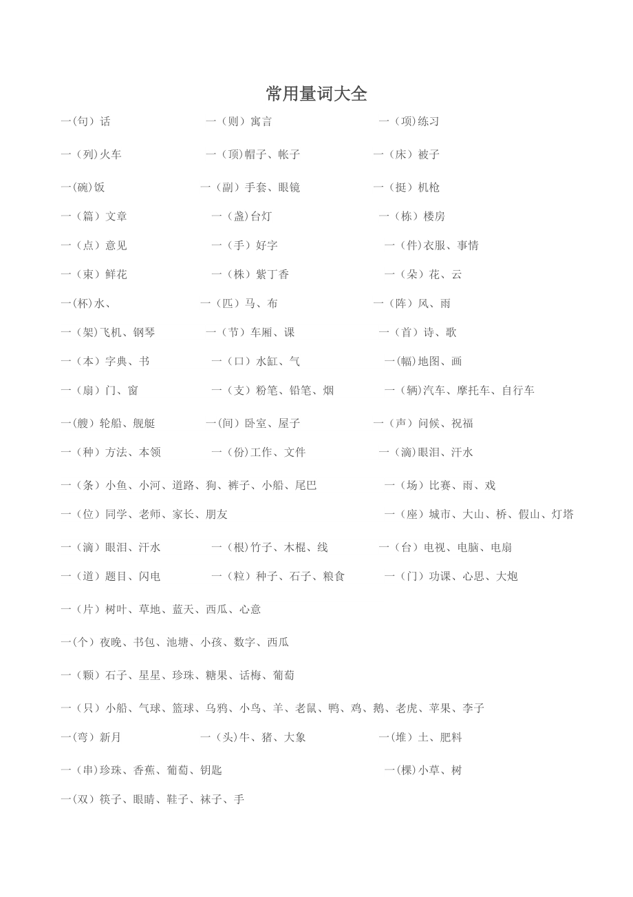 常用量词大全.doc_第1页