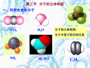 化学选修3第二章第二节分子的立体构型ppt课件.ppt