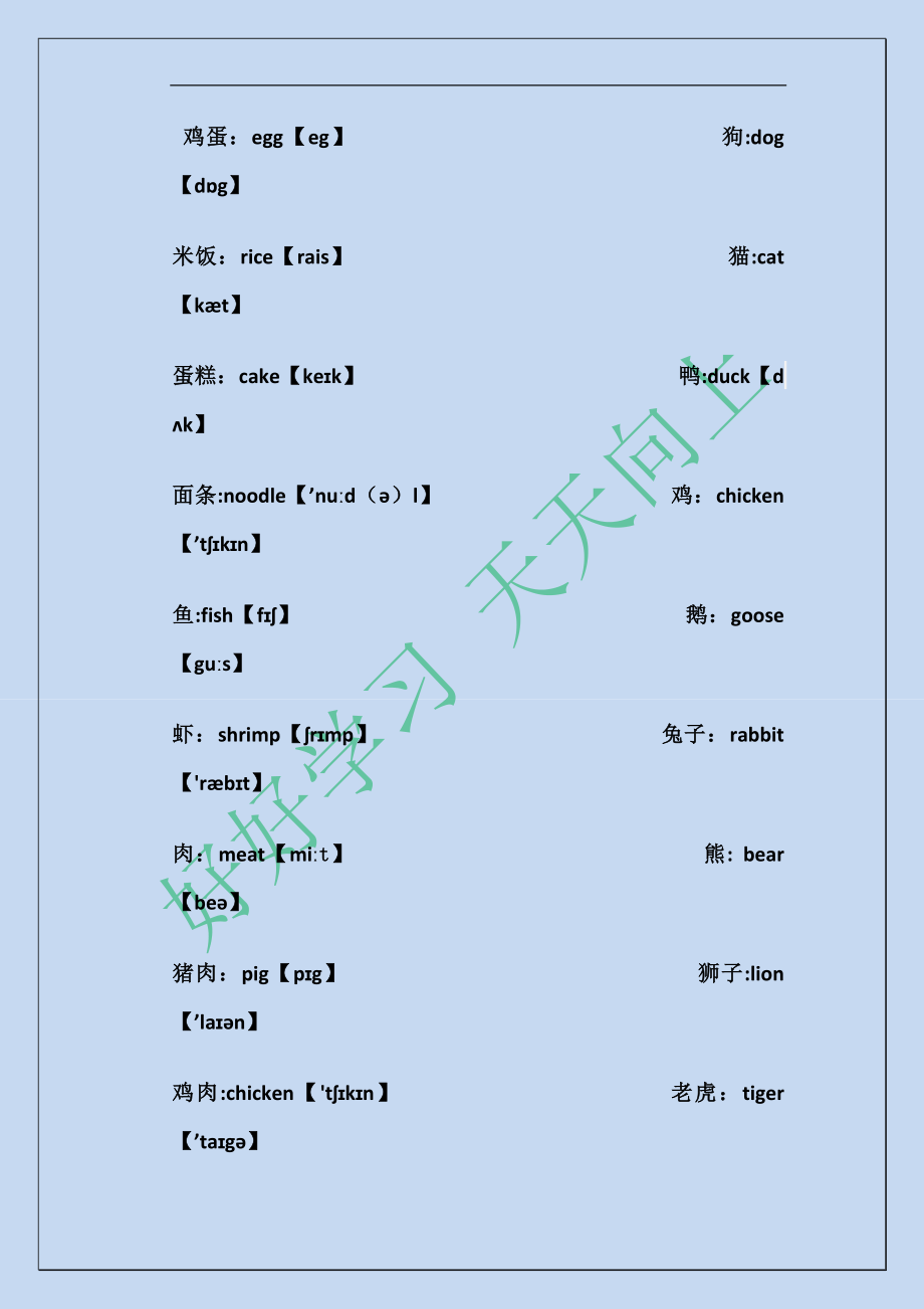 小学生英语词汇音标和短语大全.doc_第2页