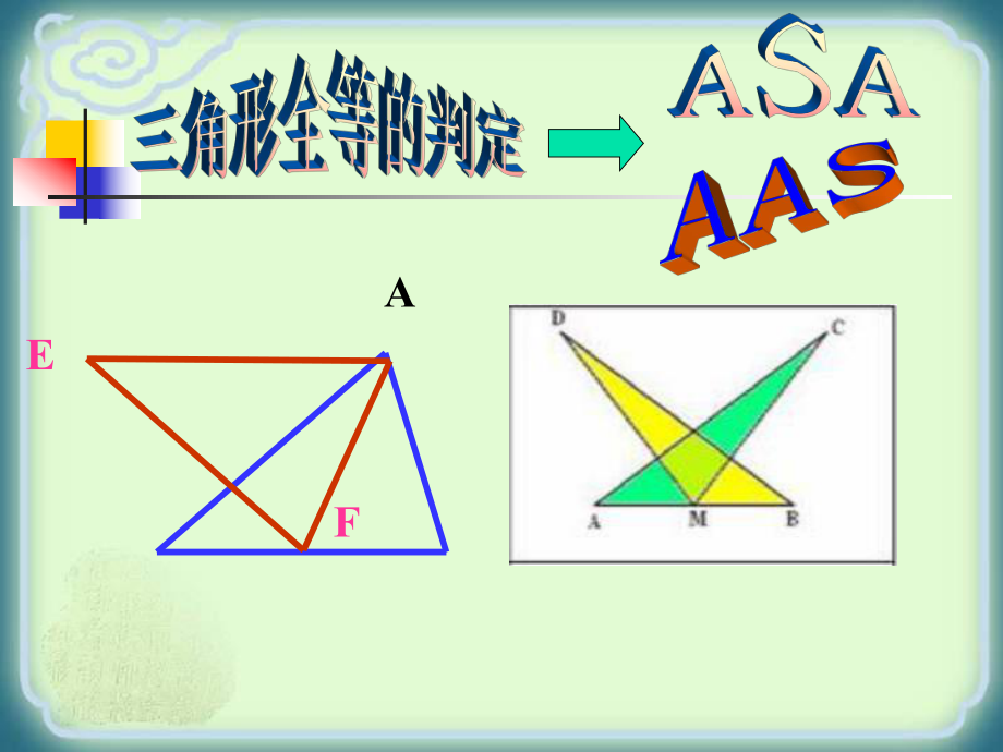 人教版八年级数学上三角形全等的判定(ASA、AAS)ppt课件.ppt_第1页