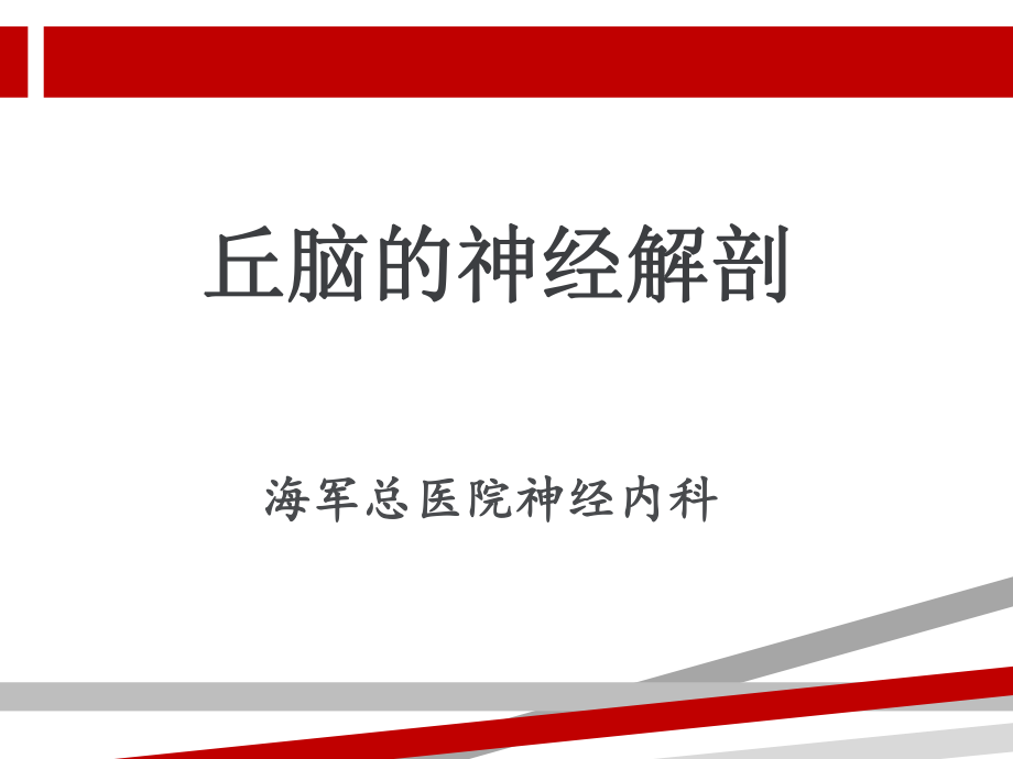 丘脑的神经解剖ppt课件.ppt_第1页