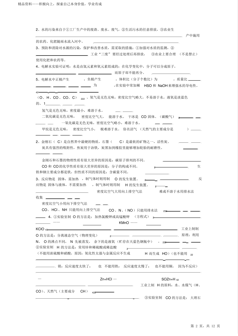 最全面最新上海初中化学超详细知识点归纳归纳总结2021.pdf_第2页