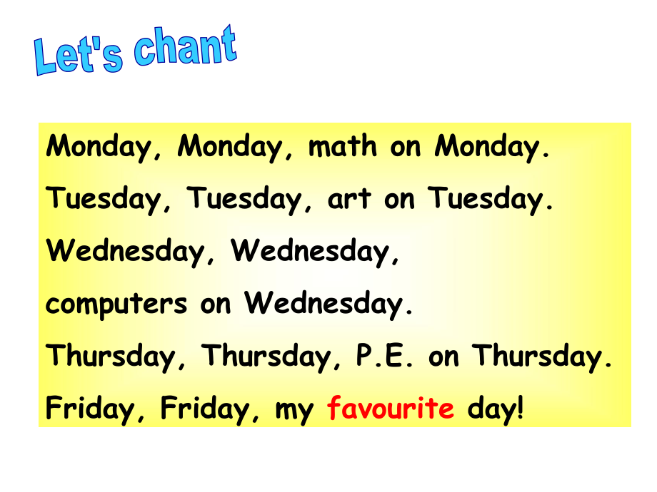 PEP五年级上册英语unit2myweek.ppt_第2页