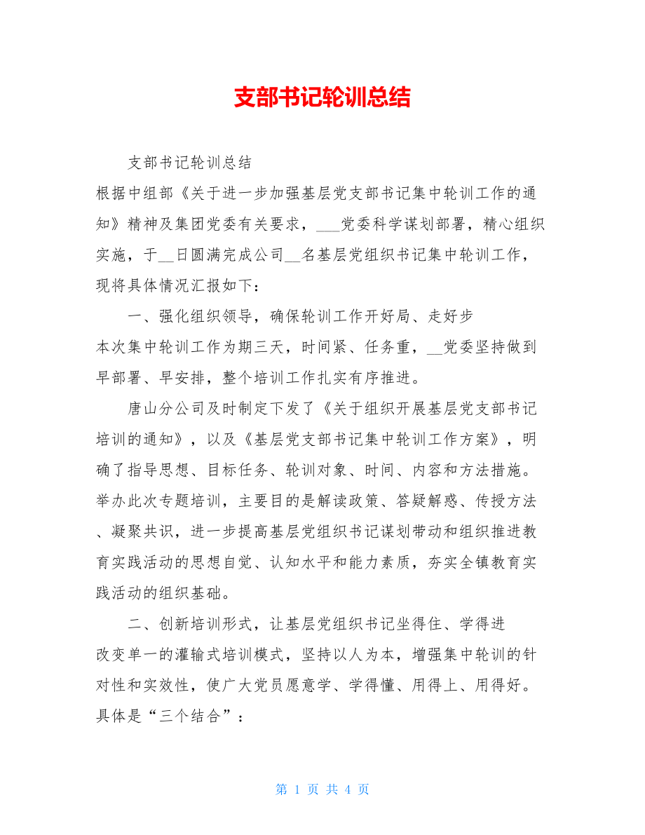 支部书记轮训总结.doc_第1页