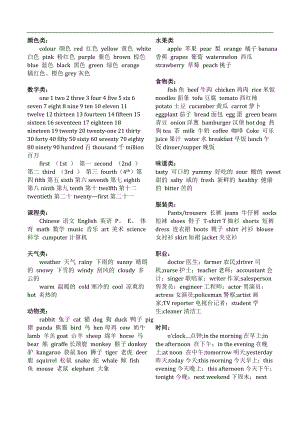 小升初英语单词及单词汇总.doc