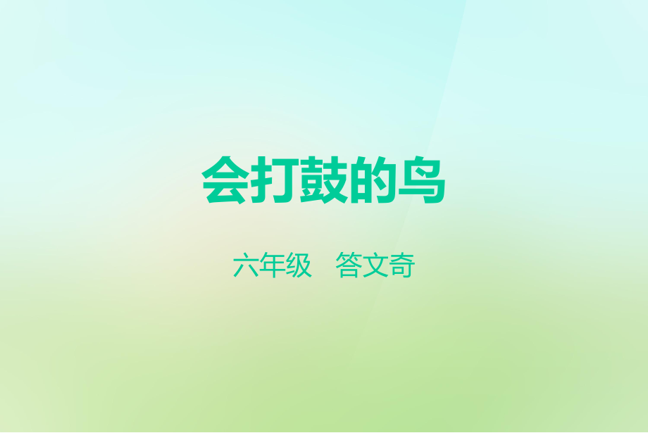 会打鼓的鸟ppt课件.ppt_第2页