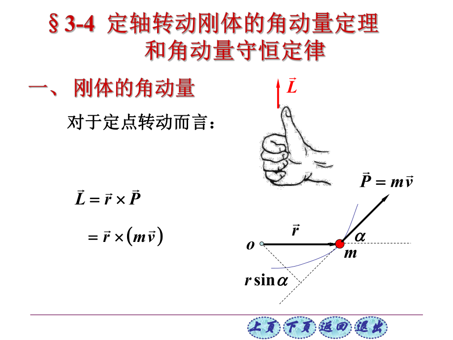 大学物理——角动量定理和角动量守恒定律ppt课件.ppt_第1页